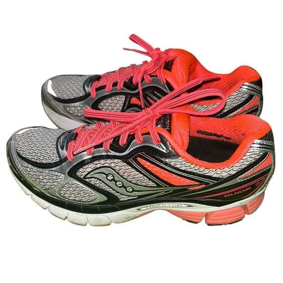 Saucony Women’s Size 7.5 Guide Running Shoes – Gray/Pink/black – Great Condition - Picture 10 of 11